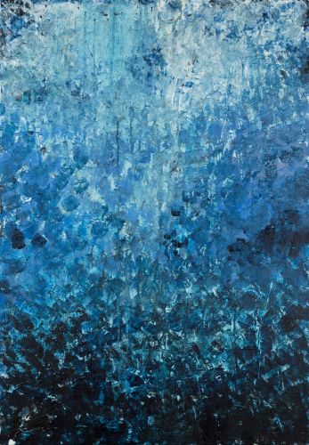 ROSA BLUE  Acrylic on canvas  100 x 70 cm